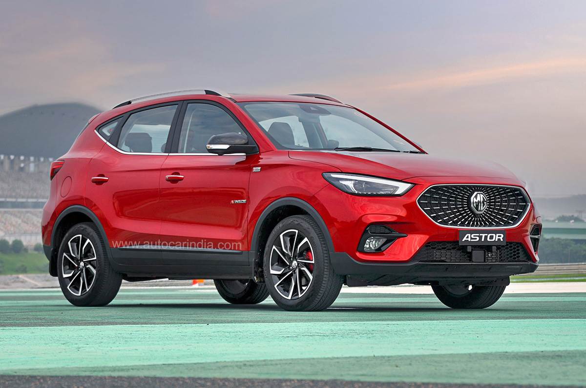 MG Astor front quarter